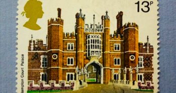 Issue:     Great Britain Hampton Court Palace 1978 Stamp Type:    Stamp Number of Stamps:     3 Stamps Denomination:     13 P Issue Date:     1978 Issued By:    Royal Mail, United Kingdom 