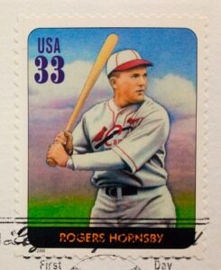 USA Legends of Baseball Rogers Hornsby - Second Baseman First Day Cover