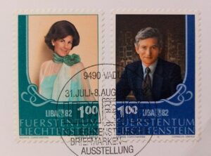 Liechtenstein Prince Hans Adam & Princess Marie Aglae 1982 Postcard
