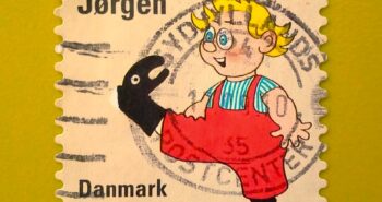 Issue:     Denmark Spørge Jørgen Cartoons 2010 Stamp Type:     Stamp Number of Stamps:     1 Stamps Denomination:       5.50 DKK, Issue Date:      2010 Issued By:     Denmark Post 