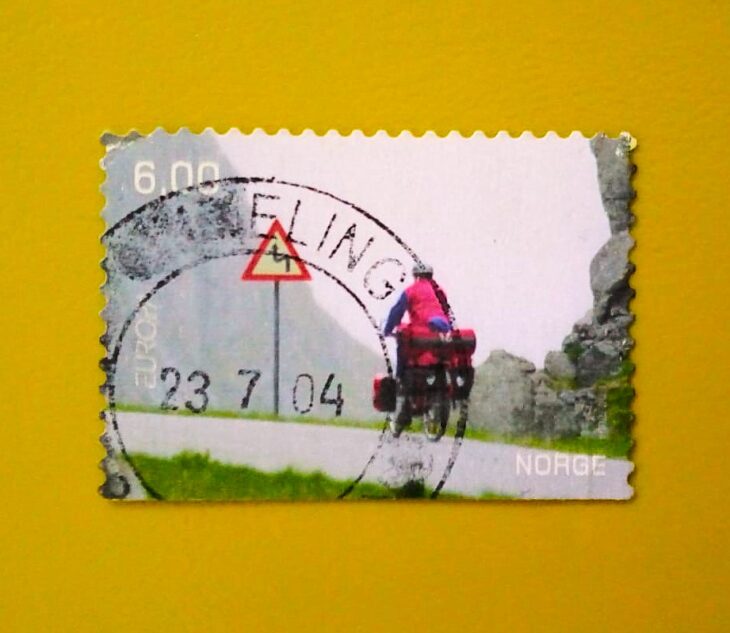 Issue:    Norway Cyclist 2004 Stamp Type:     Stamp Number of Stamps:     26 Denominations:      6 K Issue Date:      2004 Issued By:     Norway Post 