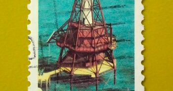 Issue:     USA American Shoal Lighthouse Stamp Type:     Stamp Number of Stamps:    1 Stamps Denomination:     25 C Issue Date:     1990 Issued By:     United States Postal Service (USPS) 