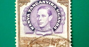 Issue:      Kenya King George VI 1952 Stamp Type:     Stamp Number of Stamps:      1 Stamps Denomination:       30 C, Issue Date:       1952 Issued By:      Kenya Post 