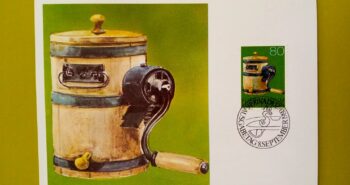Issue:      Liechtenstein 1980 Butter Tub FDC Postcard Type:      Postcard Number of Stamps:      1 Denominations:      80 y Issue Date:      1980 Issued By:      Europe Post 