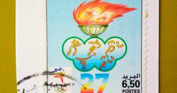 Issue:      Morocco 27th Olympic Games Sydney 2000 Stamp Type:      Stamp Number of Stamps:       1 Stamps Denomination:       6.50  MAD  د.م Issue Date:        2000 Issued By:      Morocco Post 