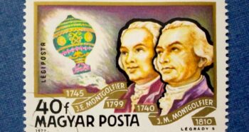 Issue:      Hungary J.M. Montgolfier 1977 Stamp Type:      Stamp Number of Stamps:      1 Stamp Denominations:       40 F, Issue Date:       1977 Issued By:       Hungary Post