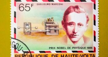 Issue:      Republic of Upper Volta Guglielmo Marconi Stamp Type:     Stamp Number of Stamps:       1 Denominations:        65 F Issue Date:        1991 Issued By:        Upper Volta Post