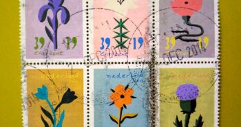 Issue:       Netherlands Flowers 2004 Stamp Type:      Souvenir Sheet Number of Stamps:      6 Stamps Denomination:       39 + 19 E,   Issue Date:       2004 Issued By:     Netherland Post 