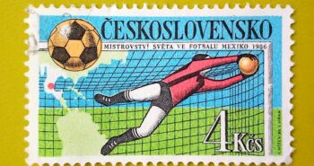 Issue:      Czechoslovakia Mexico 1986 World Cup Stamp Type:      Stamp Number of Stamps:       1 Stamps Denomination:         4 KCS, Issue Date:      1986 Issued By:      Czechoslovakia Postal Service (USPS) 