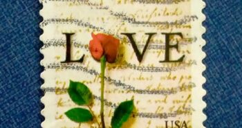 Issue:       USA Rose & Love Letter 2001 Stamp Type:      Stamp Number of Stamps:       1 Stamps Denomination:       34 C,  Issue Date:       2001 Issued By:       United States Postal Service (USPS)