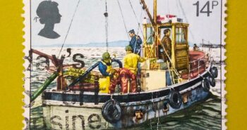 Issue:         Great Britain Fishing Boat 1981 Stamp Type:        Stamp Number of Stamps:        2 Stamps Denomination:         24 P Issue Date:         1981 Issued By:       Royal Mail, United Kingdom 