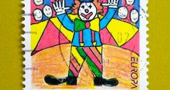 Issue:     Denmark Clown 2002 Stamp Type:     Stamp Number of Stamps:      1 Stamps Denomination:         4.00 Kr, Issue Date:        2002 Issued By:     Denmark Post 