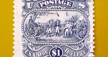 Issue:       USA Civil War Surrender General John Burgoyne 2590 - 1994 Stamp Type:      Stamp Number of Stamps:       1 Stamps Denomination:         1 $  Issue Date:        2590 - 1994 Issued By:       United States Postal Service (USPS) 