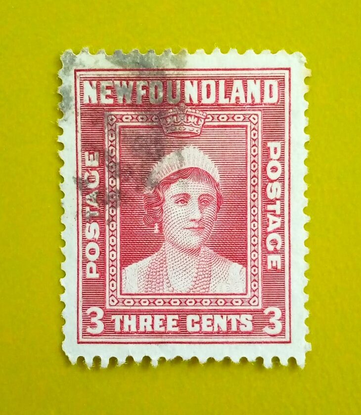 Issue:       Canada Newfoundland Queen Elizabeth 1938 Stamp Type:      Stamp Number of Stamps:     1 Denominations:       3 C Issue Date:      1938 Issued By:     Canada post 