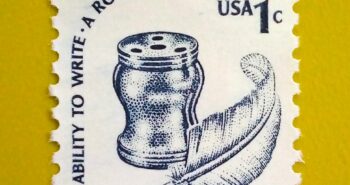 Issue:       USA the Ability to Write A Root of Democracy 1977 Stamp Type:      Stamp Number of Stamps:       1 Stamps Denomination:         1 C, Issue Date:        1977 Issued By:       United States Postal Service (USPS) 