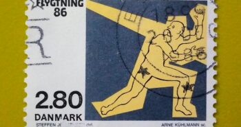 Issue:     Denmark Refugee 1986 Stamp Type:     Stamp Number of Stamps:     1 Stamps Denomination:         2.80  Kr, Issue Date:      1986 Issued By:     Denmark Post 
