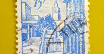 Issue:     Tunisia South Bou 1956 Stamp Type:     Stamp Number of Stamps:      1 Stamps Denomination:      15 F Issue Date:        1956 Issued By:      Tunisia Post 