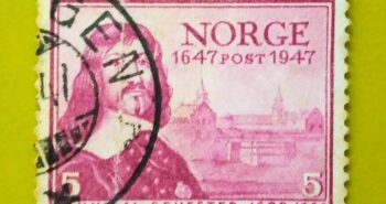 Issue:     Norway Hannibal Sehested 1947 Stamp Type:     Stamp Number of Stamps:       1 Denominations:         5 K Issue Date:      1947 Issued By:      Norway Post 