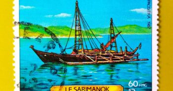 Issue:        Madagascar Republic Malagasy Le Sarimanok (Sailboat) 1987 Stamp Type:         Stamp Number of Stamps:         2 Denominations:           60 FMG, Issue Date:           1987 Issued By:       Madagascar Post