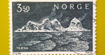 Issue:       Norway Træna Island 1969 Stamp Type:       Stamp Number of Stamps:          1 Denominations:          3.50  K , Issue Date:          1969 Issued By:       Norway Post