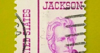 Issue:         United States Andrew Jackson 1967 Stamp Type:         Stamp Number of Stamps:          1 Stamps Denomination:           10 C,  Issue Date:          1967 Issued By:       United States Postal Service (USPS) 