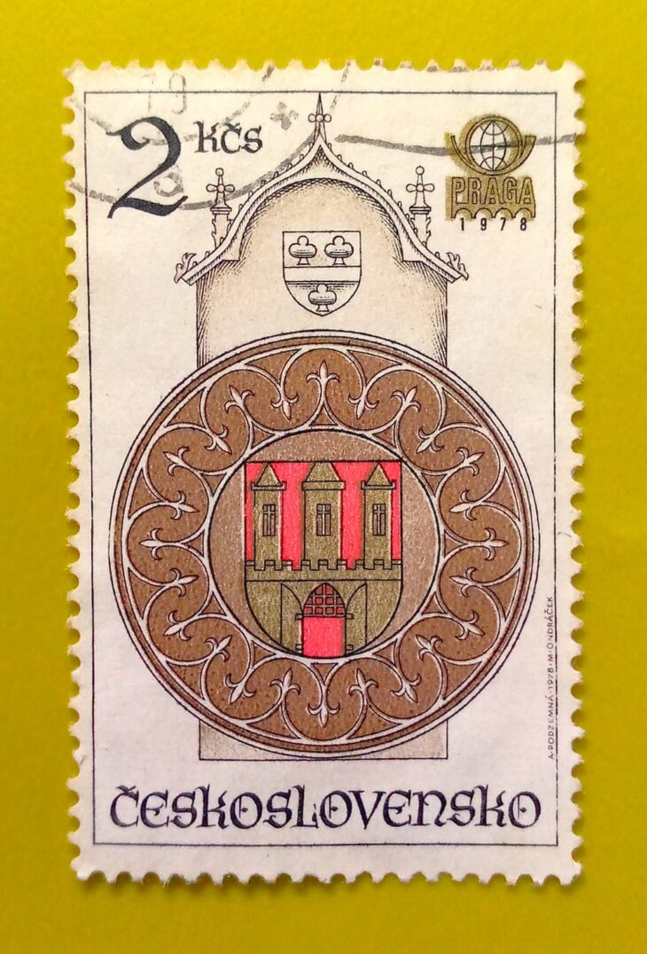 Issue:         Czechoslovakia Town Hall Clock Prague 1978 Stamp Type:         Stamp Number of Stamps:           1 Stamps Denomination:           2 Kcs Issue Date:             1978 Issued By:       Czechoslovakia Postal Service (USPS)