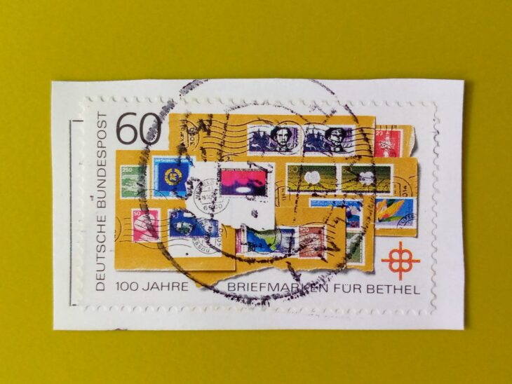 Issue:        Germany 100 Years Stamps for Bethel 1988 Stamp Type:        Stamp Number of Stamps:        1 Denominations:         60 PF Issue Date:         1988 Issued By:        Germany Deutsche Post ( Deutschland )