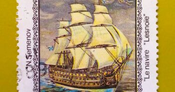 Issue:        Republic of Madagascar the Ship Lesnoye 1988 Stamp Type:         Stamp Number of Stamps:         2 Denominations:           80 FMG, Issue Date:           1988 Issued By:       Madagascar Post 