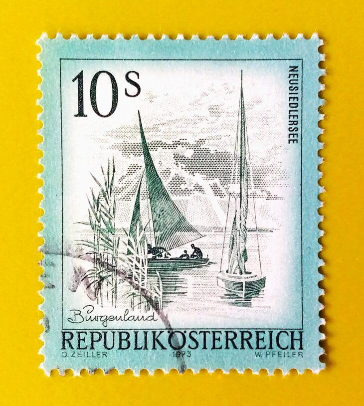 Issue:       Austria Lake Neusiedl Burgenland 1973 Stamp Type:      Stamp Number of Stamps:       3 Stamps Denomination:        10 S, Issue Date:        1973 Issued By:     Austria Post 