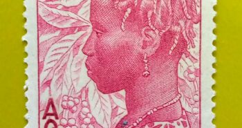 Issue:      France Polynesia Ivory Coast Woman 2c 1936 Stamp Type:       Stamp Number of Stamps:        1 Denominations:          1 C, Issue Date:          1936 Issued By:      France post