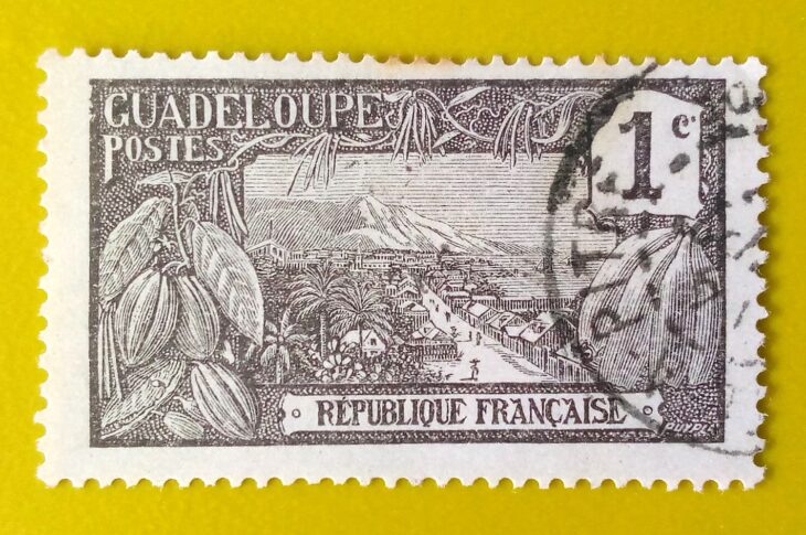 Issue:      France Guadeloupe 1C 1905 Stamp Type:      Stamp Number of Stamps:        1 Denominations:         1 C, Issue Date:        1905 Issued By:      France post