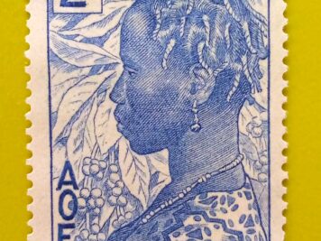 Issue:      France Polynesia Ivory Coast Woman 2c 1936 Stamp Type:       Stamp Number of Stamps:        1 Denominations:          2 C, Issue Date:          1936 Issued By:      France post 