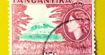 Issue:      Kenya Uganda Tanganyika Queen Elizabeth II Kilimanjaro 1954 Stamp Type:     Stamp Number of Stamps:       1 Stamps Denomination:        65 C, Issue Date:        1954 Issued By:      Kenya Post 