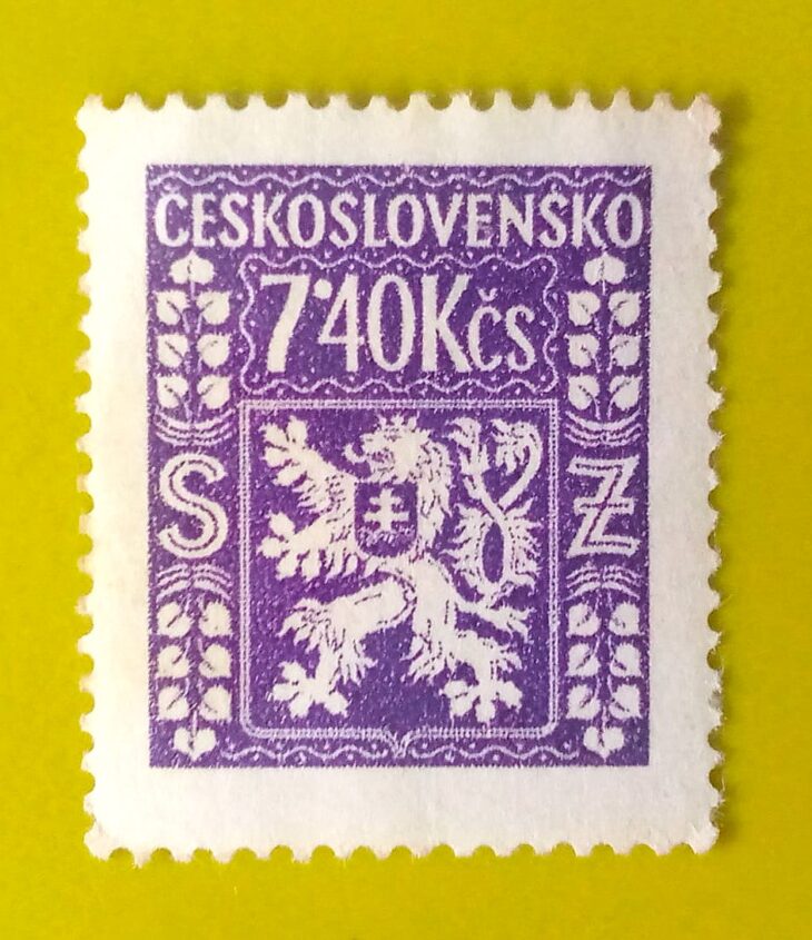 Issue:         Czechoslovakia Republic Officials 1947 Stamp Type:         Stamp Number of Stamps:         1 Stamps Denomination:         7.40 kcs, Issue Date:           1947 Issued By:         Czechoslovakia Postal Service (USPS) 