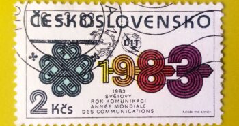 Issue:         Czechoslovakia World Rok Komunikaci World Year of Communications Stamp Type:         Stamp Number of Stamps:         1 Stamps Denomination:         2 kcs, Issue Date:           1983 Issued By:         Czechoslovakia Postal Service (USPS)