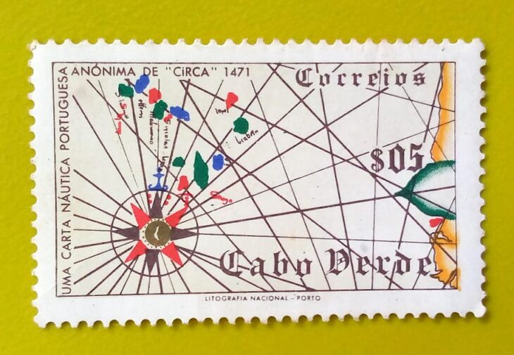 Issue:     Portugal (Cape Verde) Islands 1952 Stamp Type:      Stamp Number of Stamps:       1 Denominations:        0.5 $, Issue Date:        1952 Issued By:     Portugal POST 