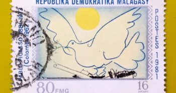 Issue:        Republic Malagasy Pablo Picasso 1981 Stamp Type:         Stamp Number of Stamps:         3 Denominations:           80 FMG, Issue Date:           1981 Issued By:       Madagascar Post 