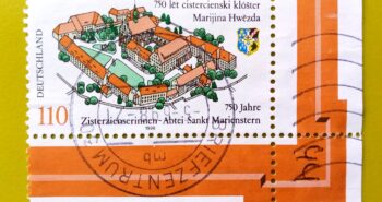 Issue:        Germany (Panschwitz Kuckau) The Cistercian Abbey of St. Marienstern Stamp Type:       Stamp Number of Stamps:        1 Denominations:          110  PF, Issue Date:          1988 Issued By:       Germany Deutsche Post ( Deutschland ) 