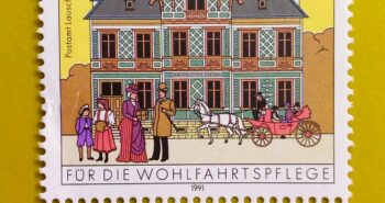 Issue:        Germany Postamt Lauscha 1991 Stamp Type:       Stamp Number of Stamps:        1 Denominations:          80 + 35  PF, Issue Date:          1991 Issued By:       Germany Deutsche Post ( Deutschland ) 