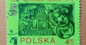 Issue:     Poland Gniezno Doors Stamp Type:     Stamp Number of Stamps:       1 Stamps Denomination:       4.00 ZL, Issue Date:        Issued By:     Poland POST 