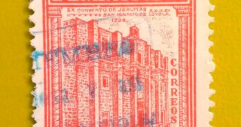 Issue:        Dominican Republic Colegio San Ignacio 1930 Stamp Type:       Stamp Number of Stamps:           1 Stamps Denomination:       2 C, Issue Date:         1930 Issued By:       Caribbean Post 