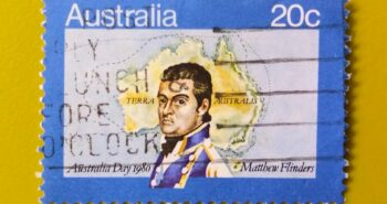 Issue:      Australia Matthew Flinders 1980 Stamp Type:       Stamp Number of Stamps:        1 Denominations:         20 C, Issue Date:         1980 Issued By:      Australia Post 