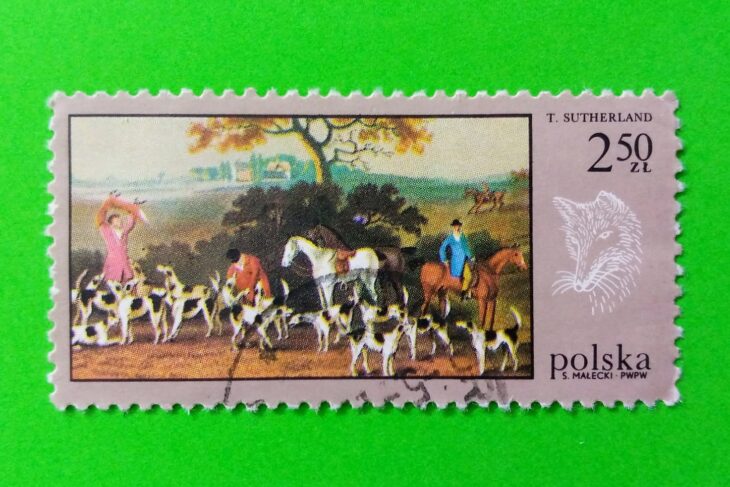 Issue:      Poland T. Sutherland 1968 Stamp Type:      Stamp Number of Stamps:           1 Stamps Denomination:            2.50 ZL, Issue Date:         1968 Issued By:        Poland POST 
