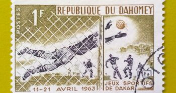 Issue:        Republic of Dahomey (Benin West Africa) Soccer 1963 Stamp Type:      Stamp Number of Stamps:       1 Stamps Denomination:         Issue Date:         1963 Issued By:       (Benin West Africa Post)