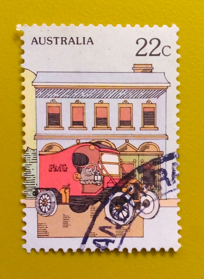 Issue:      Australia National Stamp Week Serie 1980 Stamp Type:       Stamp Number of Stamps:        2 Denominations:         22 C, Issue Date:        1980 Issued By:      Australia Post 