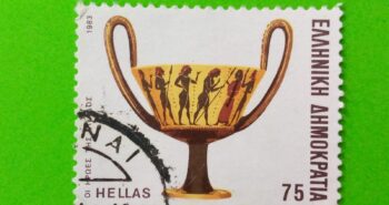 Issue:       Greece Republic Heroes of the Iliad 1983 Stamp Type:       Stamp Number of Stamps:         1 Denominations:         75 Dr, Issue Date:        1983 Issued By:     Greece Post 