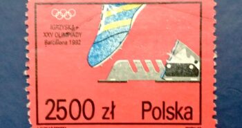 Issue:     Poland Barcelona 1992 Olympic Games Stamp Type:     Stamp Number of Stamps:       1  Stamps Denomination:     2500 zł Issue Date:    1992 Issued By:      Poland POST 