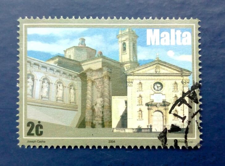 Issue:     Malta Works of Art Old Church 2004 Stamp Type:      Stamp Number of Stamps:      1 Stamps Denomination:       2 C, Issue Date:      2004 Issued By:     Malta Post 
