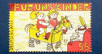 Issue:      Germany For US Children 2009 Stamp Type:      Stamp Number of Stamps:      1 Denominations:       55 pf, Issue Date:        2009 Issued By:      Germany Deutsche Post ( Deutschland )