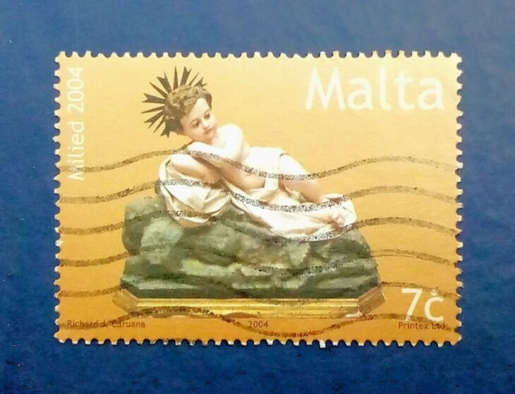Issue:    Malta Christmas 2004 Stamp Type:     Stamp Number of Stamps:     1 Denominations:       7C, Issue Date:       2004 Issued By:     Malta Post 